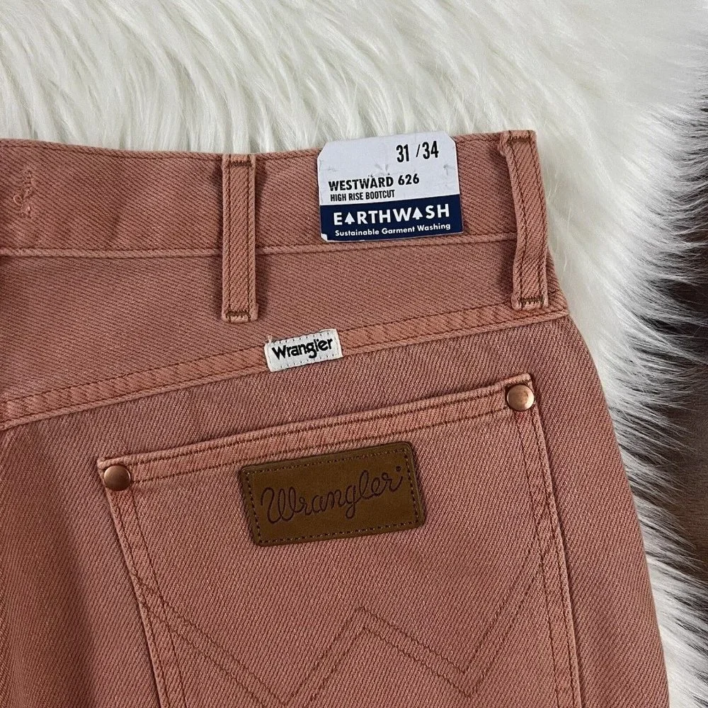 Wrangler Size 31 x 34 Firestone Westward 626 Boot Cut Denim Jeans - Picture 9 of 10